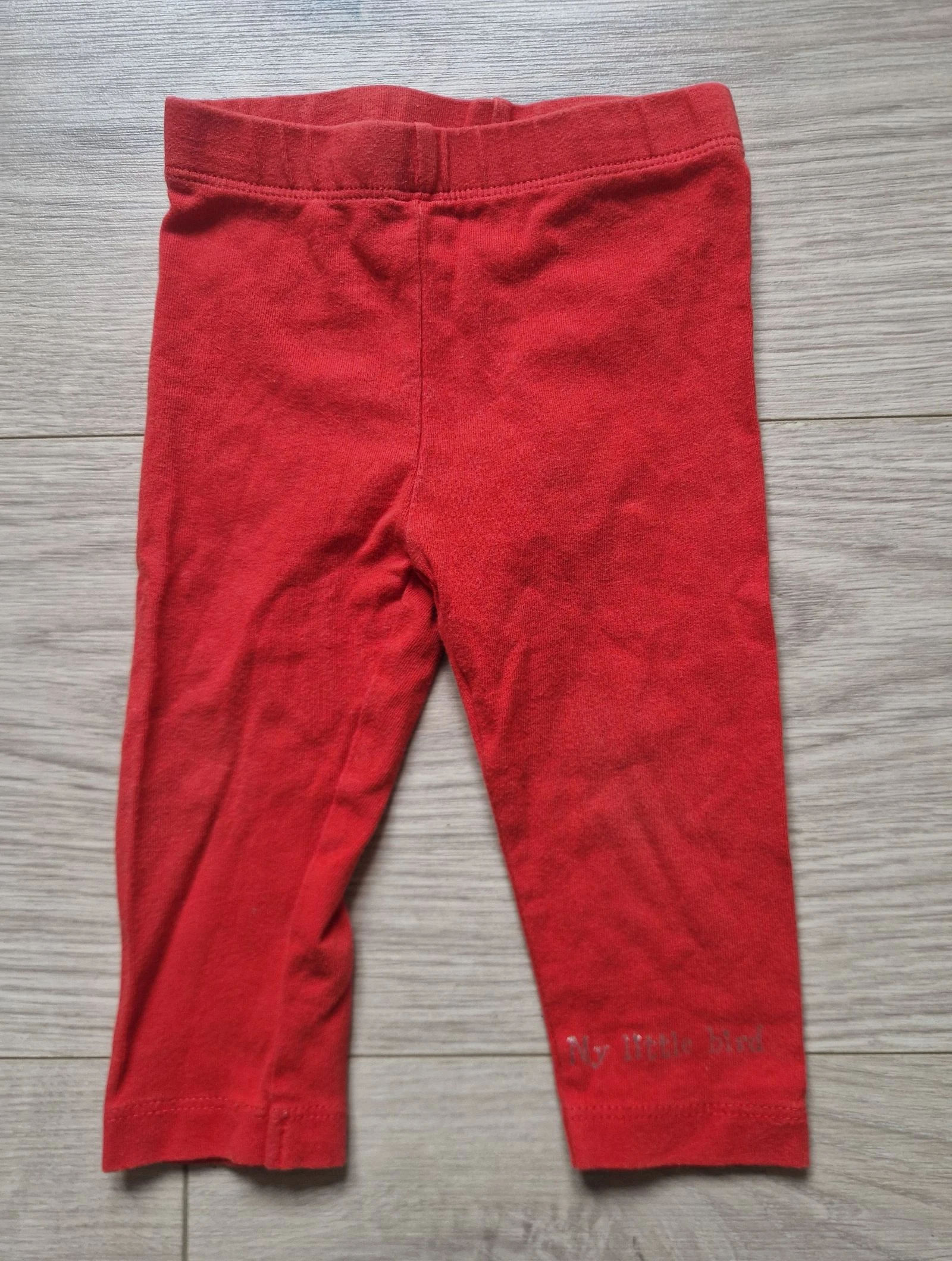 🔴 Legging rouge bébé fille – Orchestra – 12 mois / 74 cm – bon état